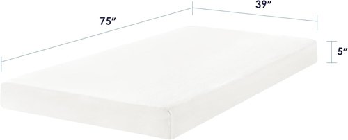 Best Price Mattress 5-Inch Memory Foam Mattress - Medium Firm, Cooling Gel Infused, Twin Size