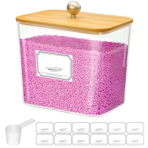 Lifewit Laundry Pods Container with Lid - 0.7 Gallon Clear Storage Jar