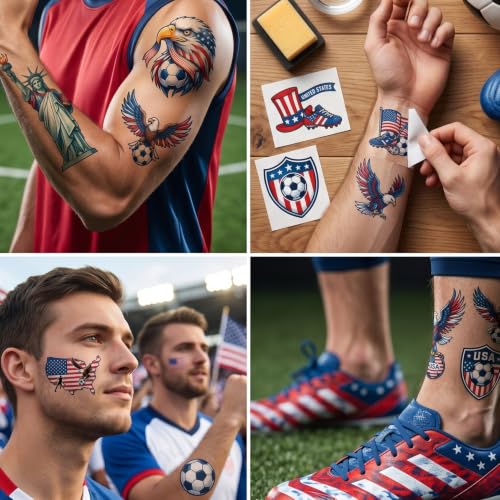 Elomy Sport Temporary Tattoos 200+ Party Favors Stickers