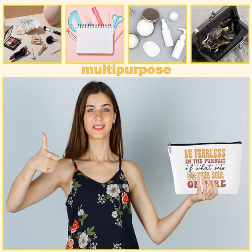 Inspirational Makeup Bag Positive Affirmations Travel Toiletry Pouch