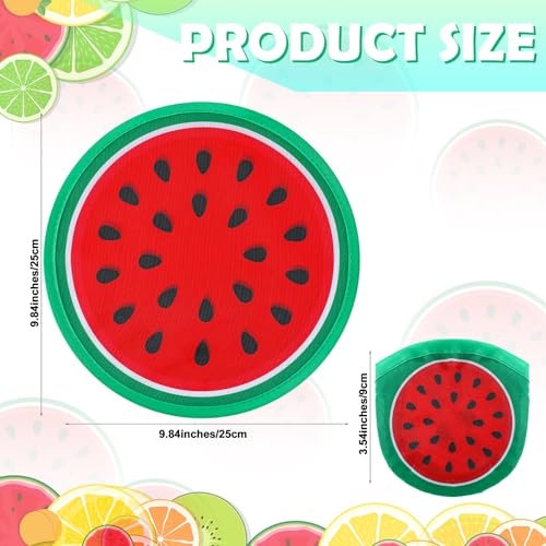 CroBlissful 6-Piece Foldable Fruit Fans - Colorful Handheld Accessories