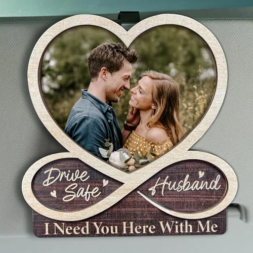 Heart Infinity Drive Safe Christmas Car Visor Ornament for Husband - Holiday Gift