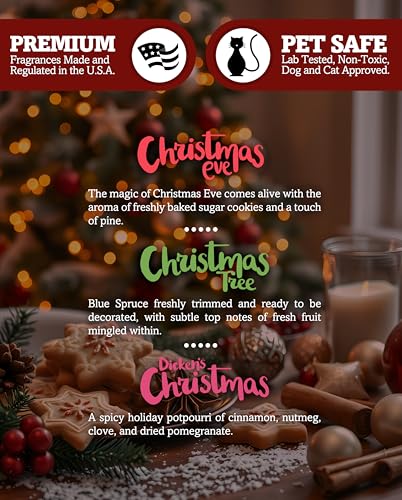 Christmas Wax Melts Variety Pack - Strong, Long-Lasting, Non-Toxic with Essential Oils - 3 Pack, 9 oz — Holiday Fragrance