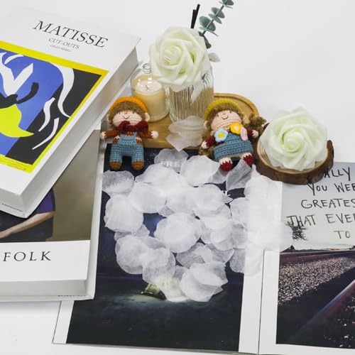 500 Pcs Artificial Silk White Rose Petals for Wedding and Party Decor