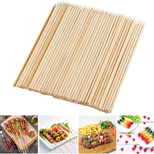 6-Inch Bamboo Skewers - 100 Pack for BBQ & Appetizers