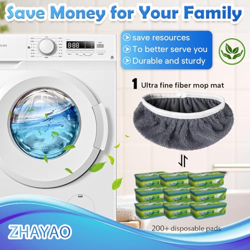 6 Reusable Microfiber Mop Pads for Swiffer Sweeper Mop - Washable & Durable