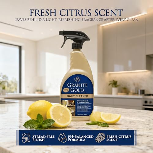 Granite Gold Daily Cleaner for Natural Stone & Quartz - 32 oz (Pack of 2)