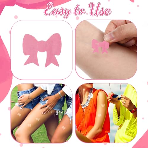 Bow Tanning Stickers 500Pcs - Sunbathing Tan Bed Stickers for Body