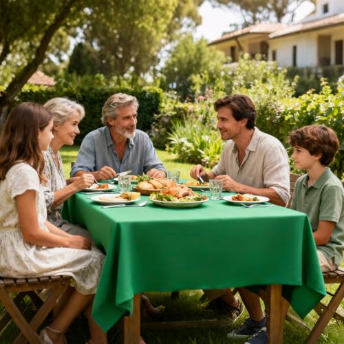 6-Pack Rainbow Disposable Plastic Tablecloths, 54x72 Inch Rectangle Covers