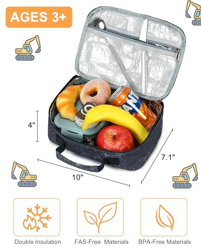 LOIDOU Insulated Lunch Box for Kids - Reusable Thermal Tote Bag