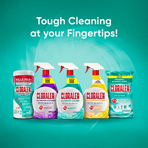 Cloralen All Purpose Cleaner with Bleach Spray - 32 Fl Oz (Pack of 2) - Fresh Scent, Deep Cleaning & Deodorizing