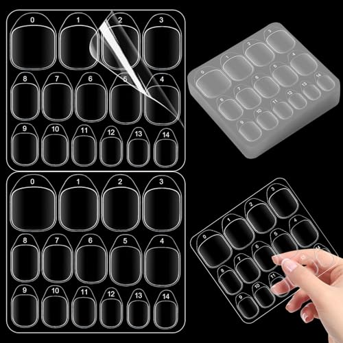 Press On Nail Adhesive Tabs - 600Pcs Clear Jelly Glue Sticky Tabs
