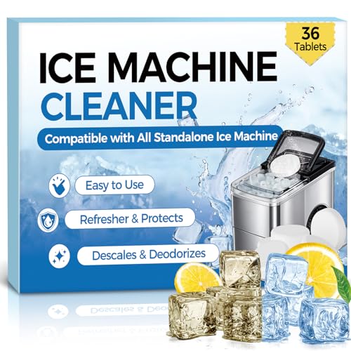 Bellemora Ice Machine Cleaner Tablets - 36 Pack for Nugget & Countertop Ice Makers