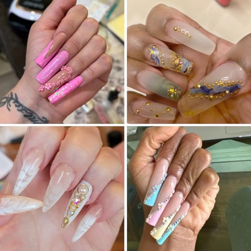 800 Pcs 3D Nail Art Charms Flower and Butterfly Rhinestones Set