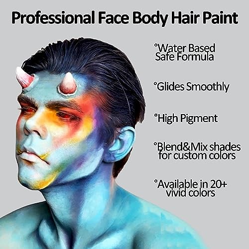Mysense Blue Face, Body and Hair Paint Stick - Washable Temporary Color