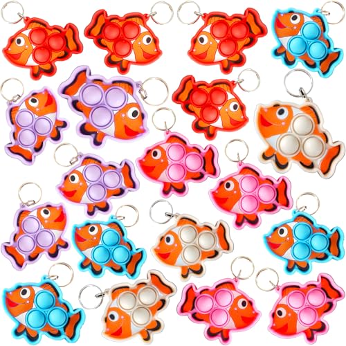 24-Pack Mini Clownfish Classroom Party Favors for Kids