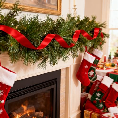 20PCS Artificial Pine Needle Branches for Holiday Christmas Decor