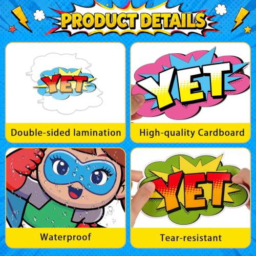 Hero Growth Mindset Bulletin Board Set - 43-Piece Classroom Decor