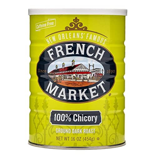 French Market Ground 100% Chicory Dark Roast Caffeine-Free 16oz (Pack