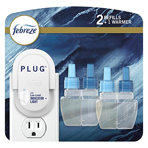 Febreze Plug Air Freshener Starter Kit, Ocean Scent, 1.75 Fl Oz (Pack of 1)