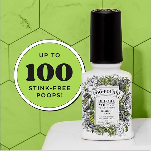 Poo-Pourri Bamboo Rain Toilet Spray - 2 Fl Oz, 100 Uses