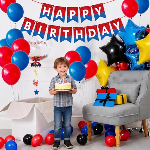 Happy Birthday Banner Set - 13pcs Swallowtail Design Party Decor