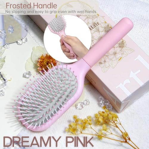 Arthaxi Detangler Hair Brush for Women - Pain-Free Paddle Brush