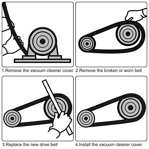 2 Pack Vacuum Cleaner Belts for Hoover WindTunnel Models 562932001