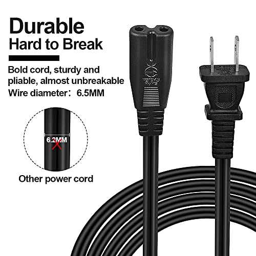 4ft AC Power Cord for Electric Recliner and Lift Chair - Universal 2-Slot
