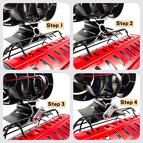 CRSURE Stove Fan Mounting Kit for Buddy Heater - Durable Steel