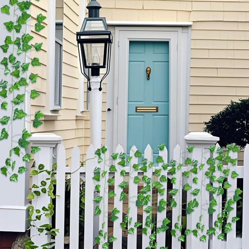 CAPBUDING 93.6ft Artificial Ivy Garland 12 Pack Faux Vines for Wall & Room Decor