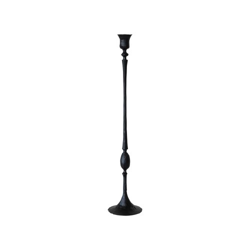 Creative Co-Op Tall Decorative Hand-Forged Metal Taper Holder, Black
