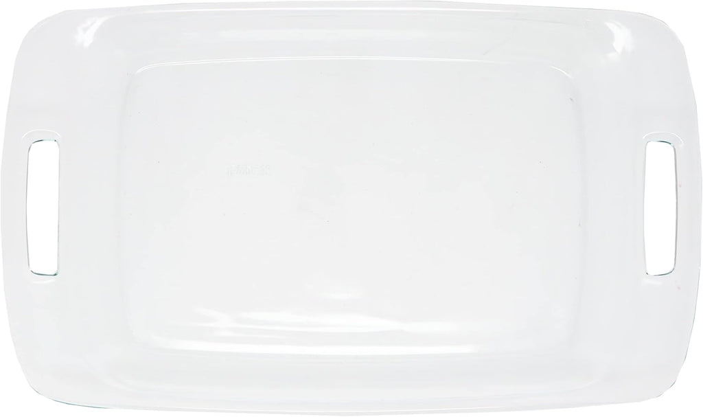 Pyrex 3qt Easy Grab Glass Baking Dish with Blue Lid | Durable & Made in USA