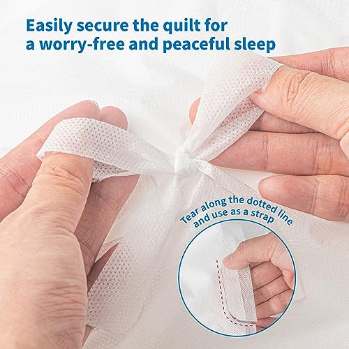 KIIS Travel-Safe Disposable Bed Sheet Set - King Size Bedding for Hotels