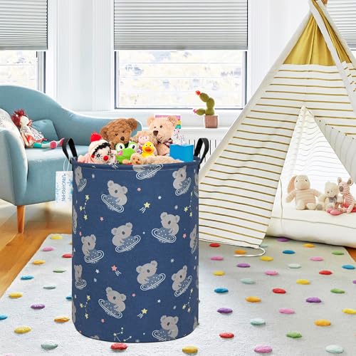 Space Koala Collapsible Laundry Basket - 19.7" Hamper Organizer for Nursery & Home