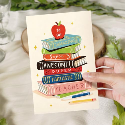 Ogeby Teacher Appreciation Card - Funny Thank You Card for Teachers