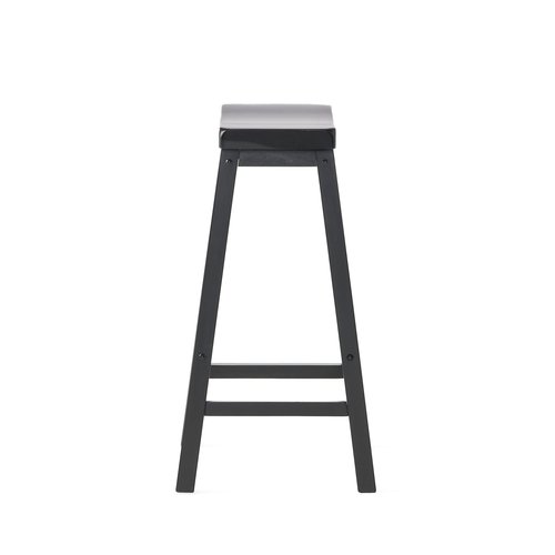 Christopher Knight Home Pomeroy 24" Saddle Stools, 2-Pcs Set, Black