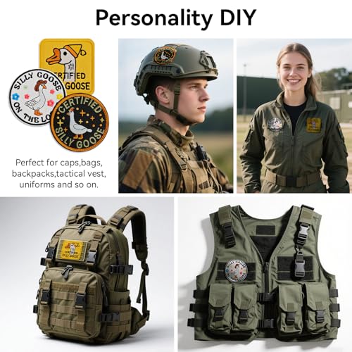 Certified Silly Goose Tactical Morale Patch - Hook and Loop 3-Pack