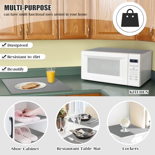 Daixers 10-Piece Washable Refrigerator Shelf Liners - Grey EVA Mats