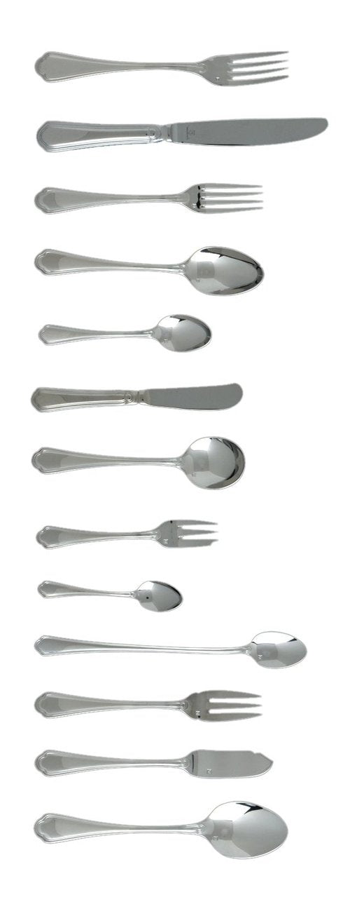Fortessa Medici 18/10 Stainless Steel Flatware Salad/Dessert Fork, Set of 12