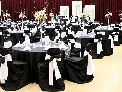 Obstal Satin Chair Sashes - 10 PCS Elegant Bows for Weddings & Events | Universal Fit for Any Chair