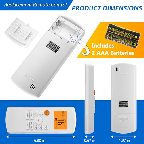 Midea Air Conditioner Remote Control | Smart Replacement with Backlight
