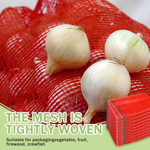 15 Pcs 60lb Extra Large Mesh Produce Bags 31" x 20" - Reusable Drawstring