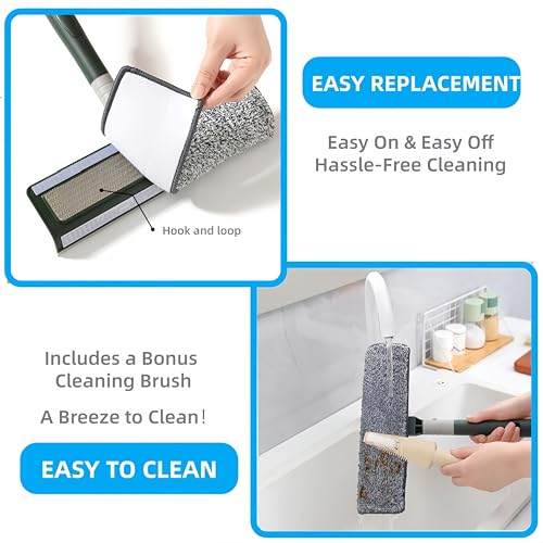4-in-1 Window Squeegee Cleaner Kit with 81" Extendable Pole