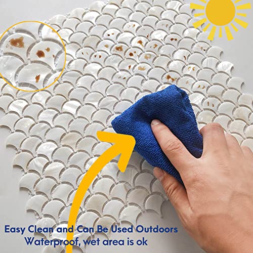 White Mother of Pearl Shell Mosaic Tile for Kitchen & Bath