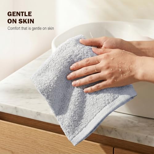 Utopia Towels 24 Pack 12x12 Cotton Washcloths - Highly Absorbent