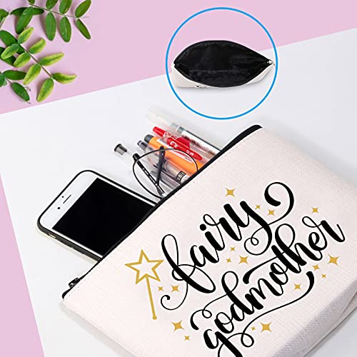Fairy Godmother Makeup Bag Canvas Cosmetic Pouch Thank You Gift