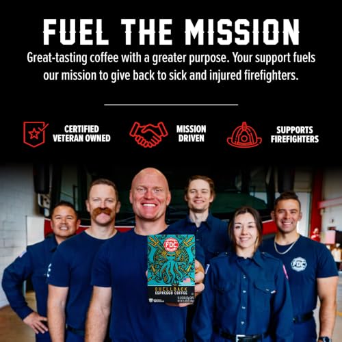 Fire Department Coffee Shellback Espresso K-Cup Pods - 12 Count