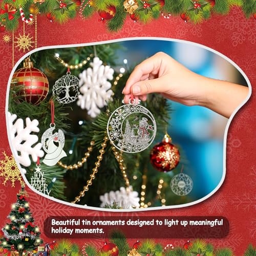 Handcrafted Pewter Christmas Tree Ornaments 2025 - Festive Decor