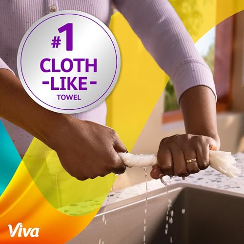 Viva Signature Cloth Paper Towels, 12 Family Triple Rolls, 141 Sheets/Roll